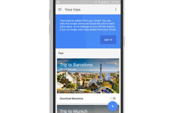 Google thử nghiệm ứng dụng du lịch Google Trips