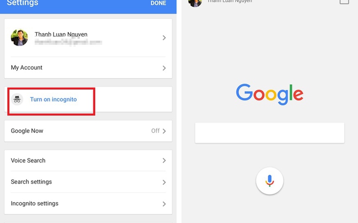 Google Search thêm tính năng tìm kiếm ẩn danh cho iPhone