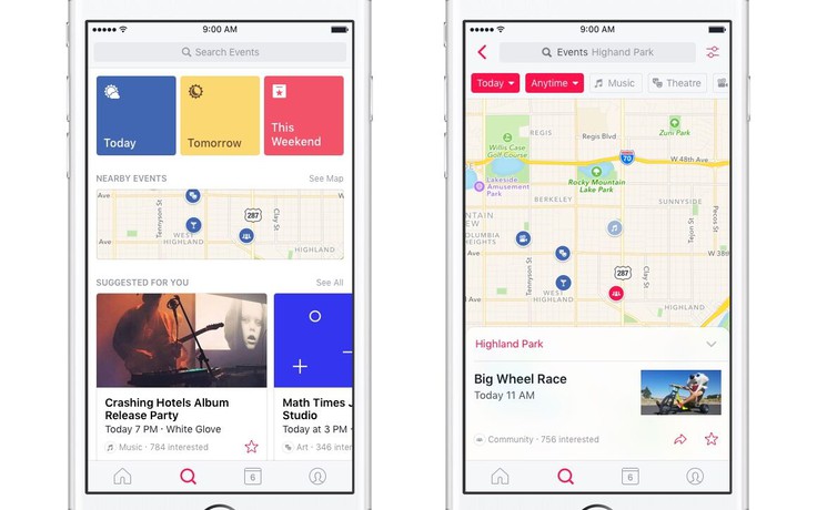 Tính năng sự kiện của Facebook đã chính thức có ứng dụng riêng