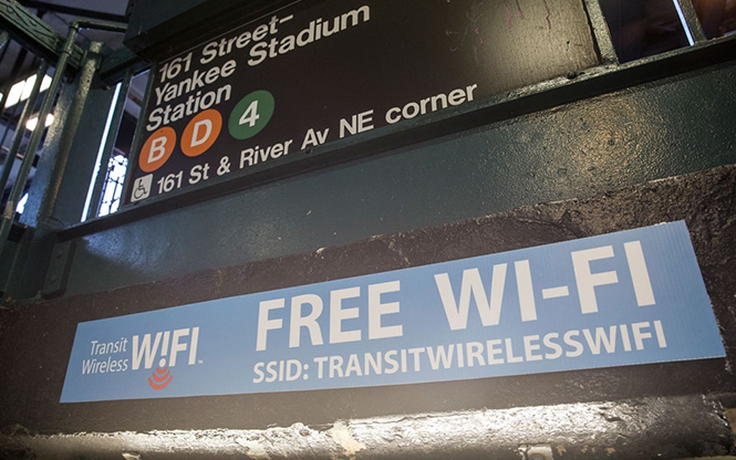 279 ga tàu điện ngầm tại New York phủ sóng Wi-Fi miễn phí