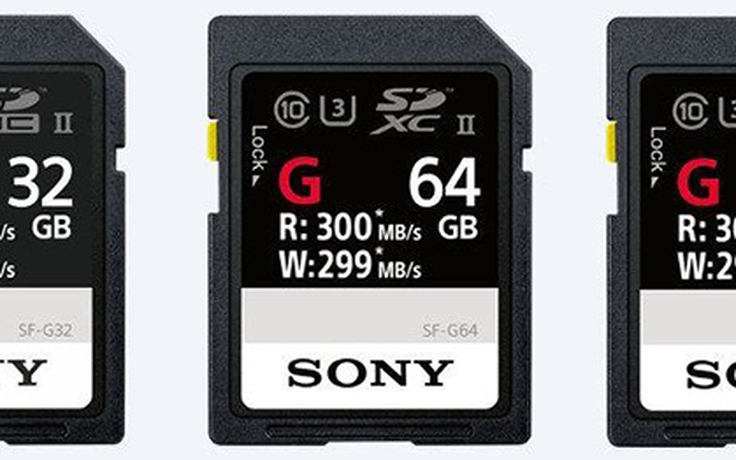 Sony công bố thẻ nhớ SDXC tốc độ ghi nhanh nhất thế giới