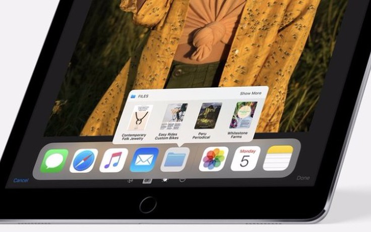Khám phá giao diện dock mới mẻ của iOS 11 trên iPad Pro