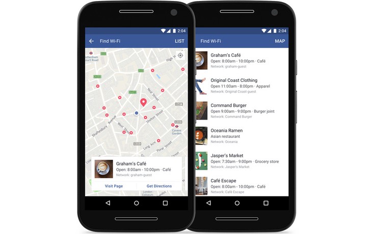 Facebook triển khai tính năng tìm kiếm điểm phát Wi-Fi trên phạm vi toàn cầu