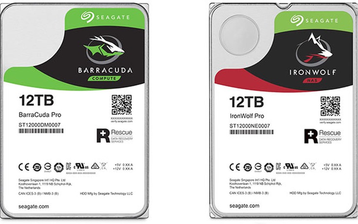 Seagate giới thiệu ổ đĩa cứng dung lượng 'khủng' 12 TB