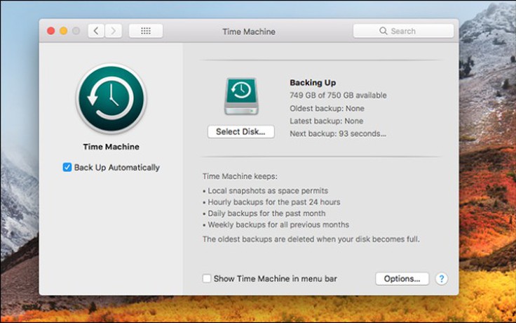 Cách sao lưu và phục hồi dữ liệu máy Mac với Time Machine