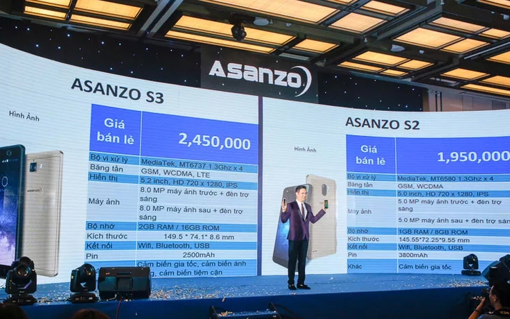 Asanzo trình làng bộ đôi smartphone giá rẻ S2 và S3