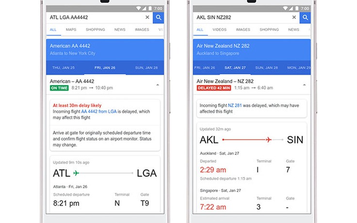 Google dùng AI dự đoán chuyến bay bị hoãn