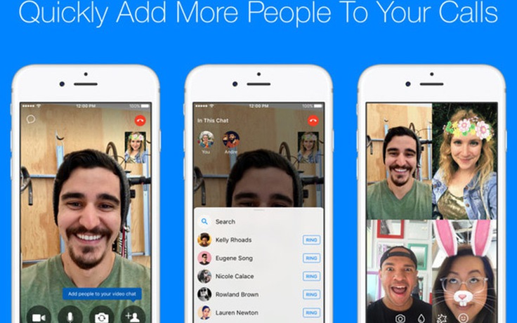 Facebook cập nhật Messenger giúp cuộc gọi nhóm dễ dàng hơn