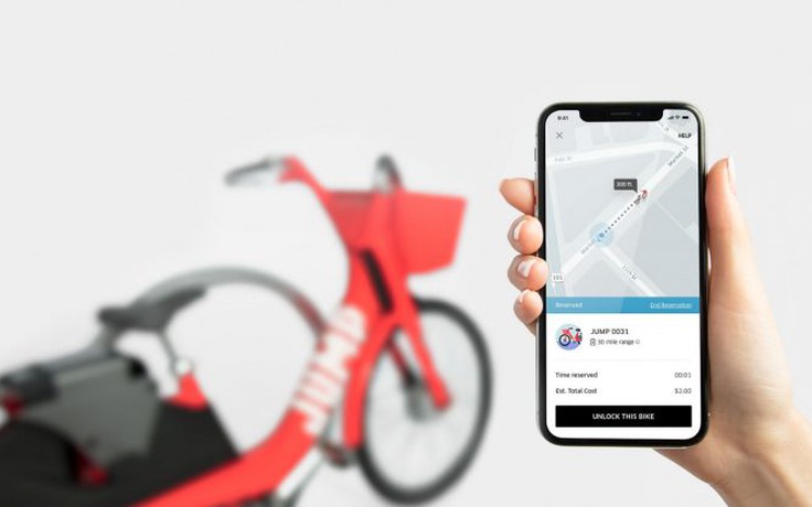 Uber nhảy vào cuộc chơi chia sẻ xe đạp