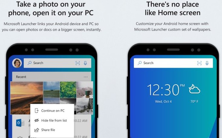 Microsoft Launcher cho Android cập nhật giao diện, bổ sung nhiều tính năng