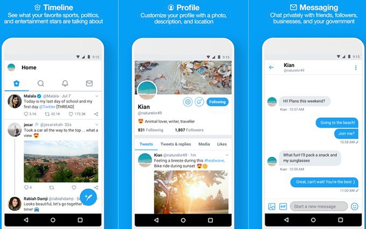 Ứng dụng Twitter Lite mở rộng đến 21 thị trường mới