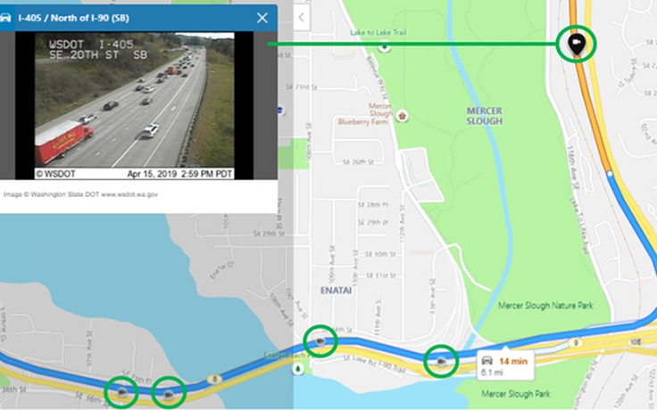 Bing Maps cho phép xem hình ảnh camera giao thông theo thời gian thực