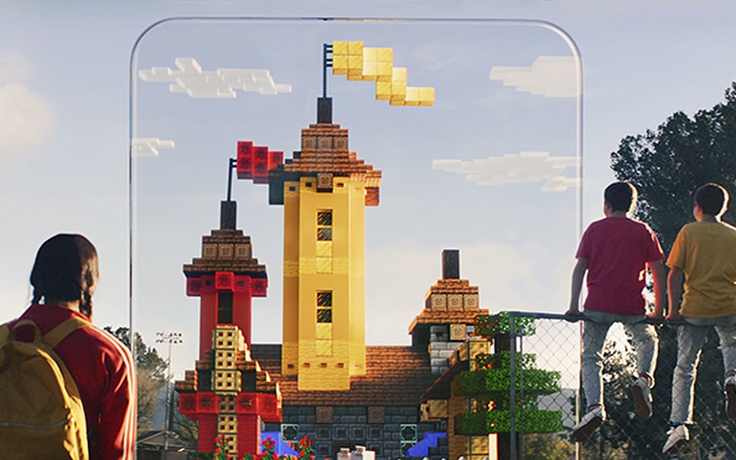 Minecraft Earth giúp xây dựng các tòa nhà trong AR