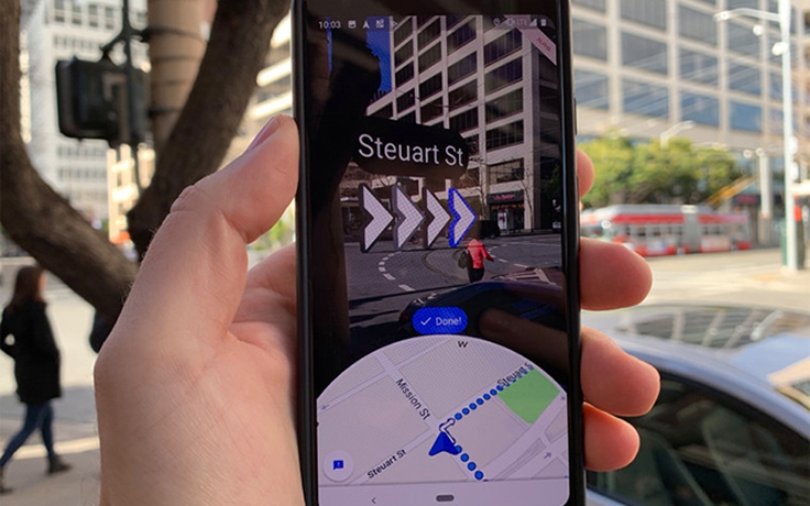 Google Maps AR bắt đầu hỗ trợ Live View