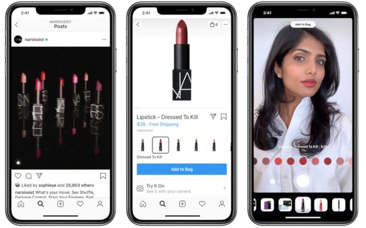 Instagram bật tính năng mua sắm AR trên ứng dụng mobile