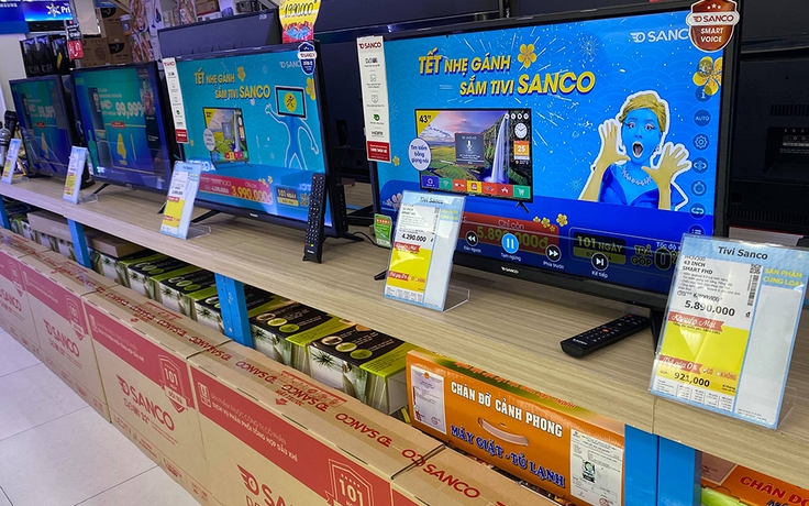 Sanco hợp tác Điện Máy Xanh bán TV thông minh giá rẻ