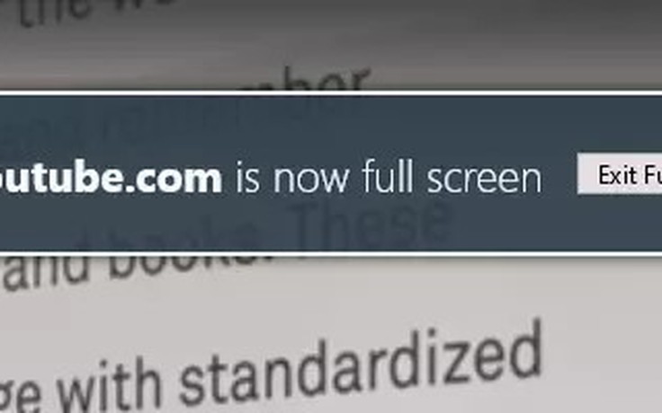 Cách tắt thông báo Now Fullscreen cho trình duyệt Firefox