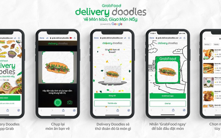 Grab ra mắt Delivery Doodles, biến nét vẽ nghịch ngợm của trẻ thành món ăn