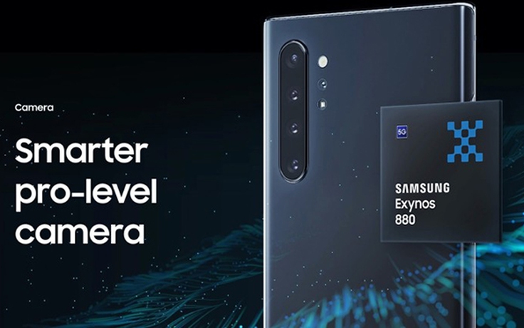Samsung công bố chip Exynos 880 tầm trung tích hợp 5G