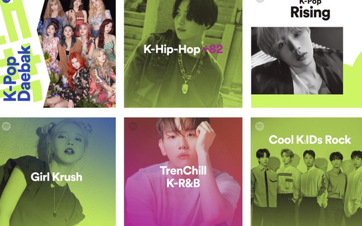Spotify tạo danh sách K-Pop mới cho người yêu nhạc Hàn