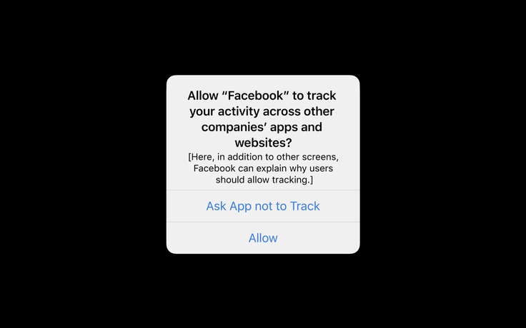 iOS 14 bắt đầu thông báo cấp quyền theo dõi cho ứng dụng