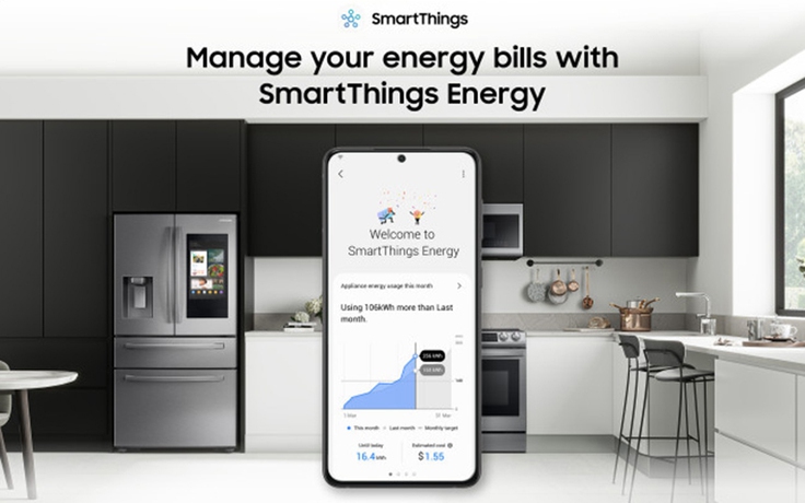 Samsung công bố SmartThings Energy theo dõi việc sử dụng điện