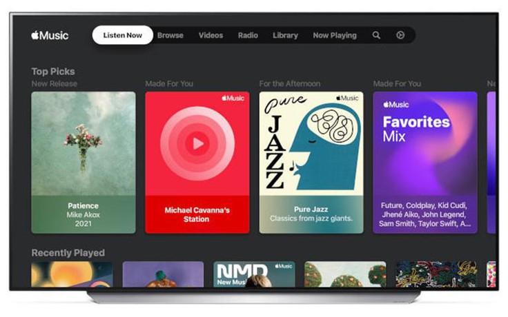 Apple Music cập bến LG Content Store cho LG Smart TV