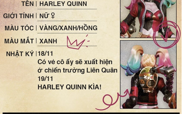 Harley Quinn có thể chỉ là… skin của Capheny