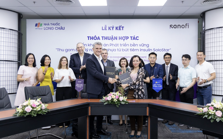 FPT Long Châu và Sanofi Việt Nam hợp tác xử lý rác thải nhựa