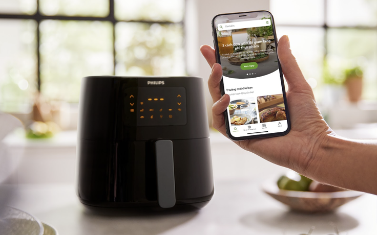 Philips ra mắt nồi chiên không dầu hỗ trợ kết nối Wi-Fi