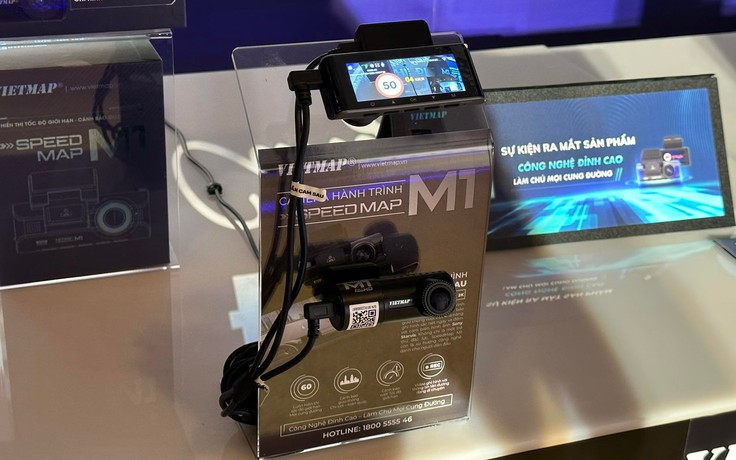 Vietmap ra mắt camera hành trình hỗ trợ cảnh báo tốc độ SpeedMap M1