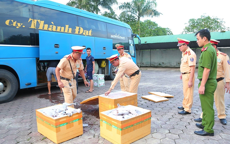 Bắt vụ vận chuyển 900 kg thịt mèo đông lạnh không rõ nguồn gốc trên xe khách