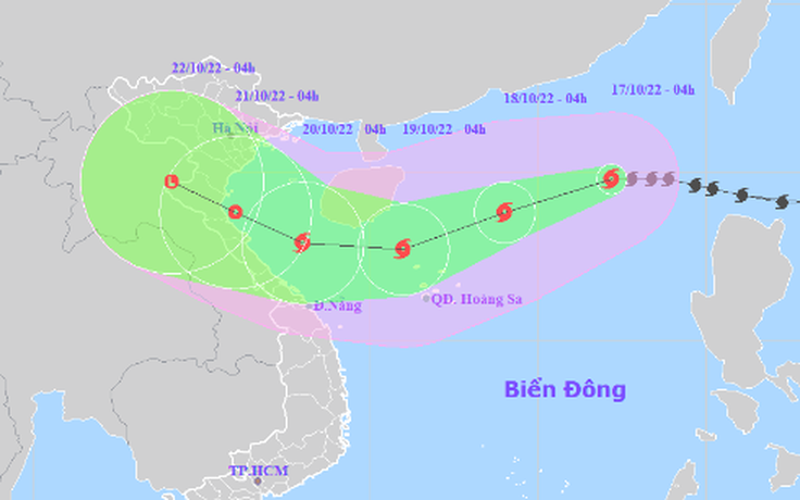 Tin tức thời tiết hôm nay 17.10: Bão Nesat hướng về Hoàng Sa, gió giật cấp 14