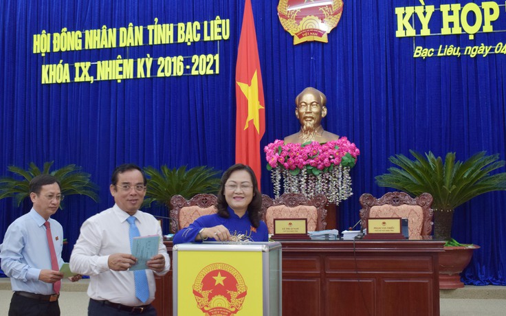 Chủ tịch HĐND tỉnh Bạc Liêu có phiếu tín nhiệm cao nhất