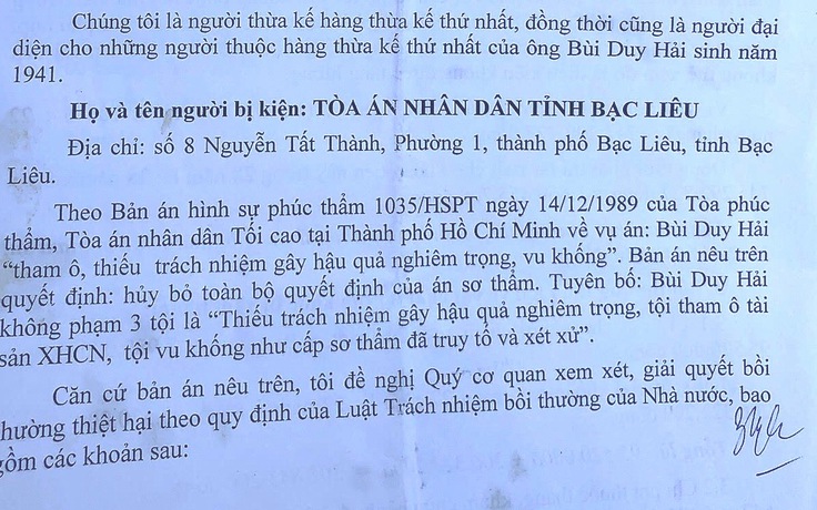 Oan sai 5 năm, bồi thường hơn 1,1 tỉ đồng