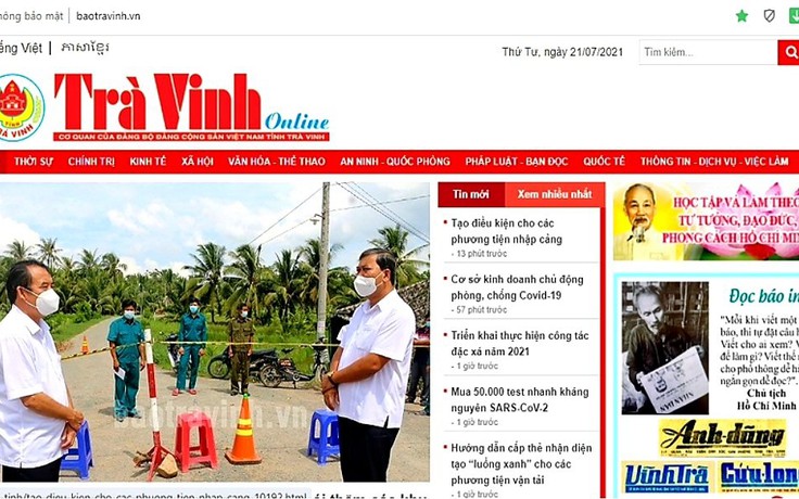 Ra mắt Báo Trà Vinh Online