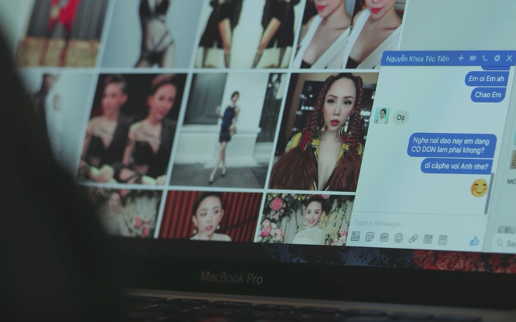 Mai Tiến Dũng bất ngờ đưa hình ảnh và đoạn chat với Tóc Tiên vào MV