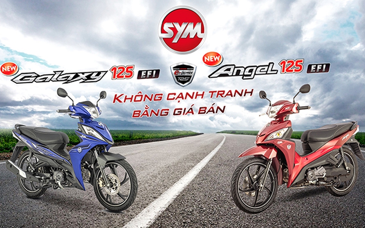 SYM New Galaxy 125 EFI và New Angel 125 EFI - Không cạnh tranh bằng giá bán