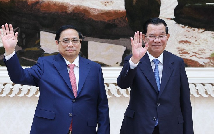 Những hình ảnh đầu tiên của Thủ tướng Phạm Minh Chính tại Campuchia