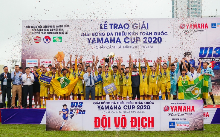 Sông Lam Nghệ An lần thứ 8 vô địch Giải bóng đá Thiếu niên toàn quốc