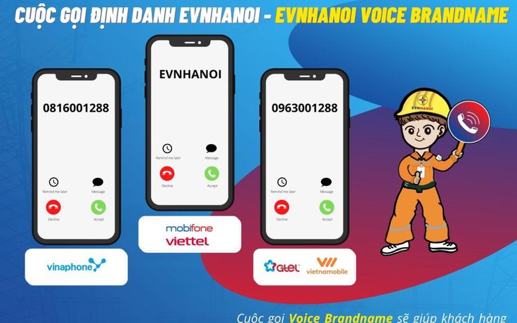 EVNHANOI: Sử dụng hệ thống định danh liên lạc với khách hàng