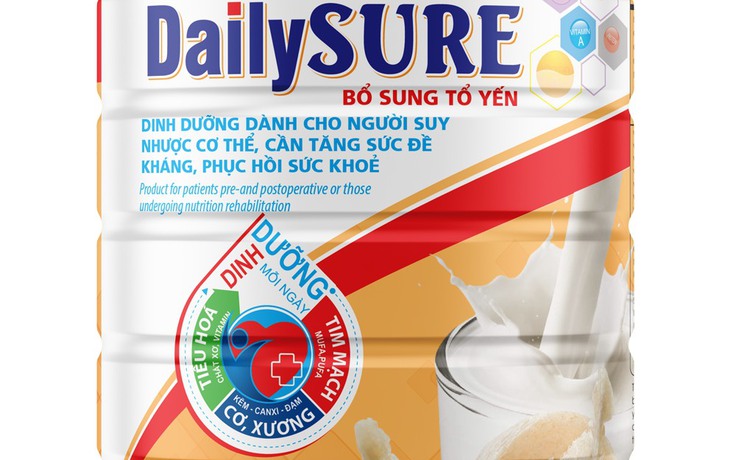 Dailysure bổ sung tổ yến: Tăng cường dinh dưỡng nâng cao sức khỏe