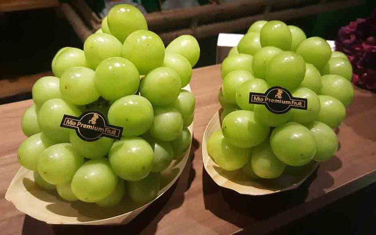 Nho mẫu đơn khuấy động thị trường trái cây nhập khẩu Việt Nam