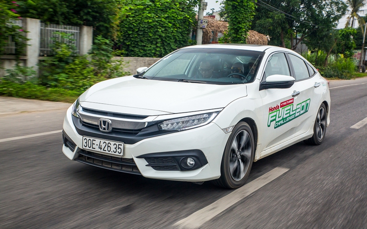 Thi tiết kiệm nhiên liệu, Honda Civic chỉ 'uống' 4,5 lít xăng/100 km