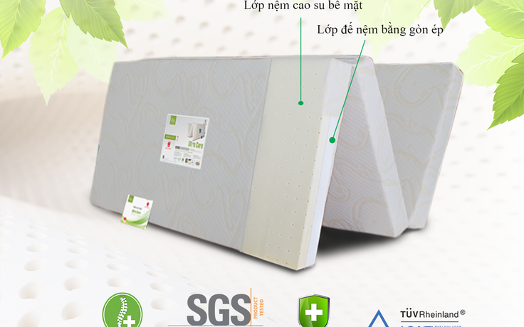 Nệm cao su gấp Ultra Care - giải pháp cho không gian phòng ngủ nhỏ hẹp