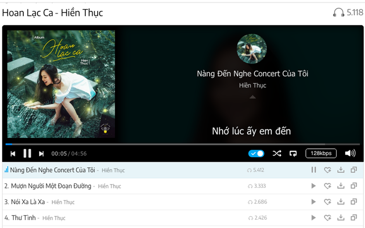 Hiền Thục bất ngờ trở lại với album ‘Hoan lạc ca’ phát hành độc quyền trên NhacCuaTui