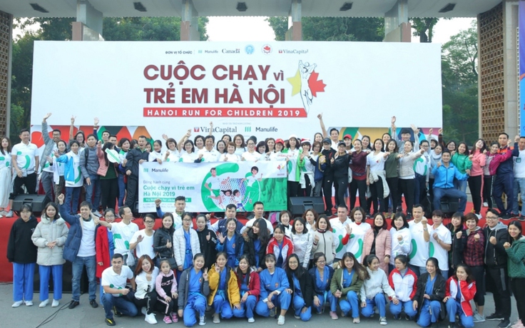 Cuộc chạy vì trẻ em Hà Nội 2019 tràn ngập sắc màu Manulife Việt Nam