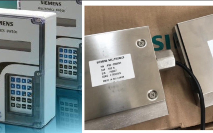 Đầu điều khiển hiển thị số cân băng tải BW 500 - Loadcells mới của hãng Siemens