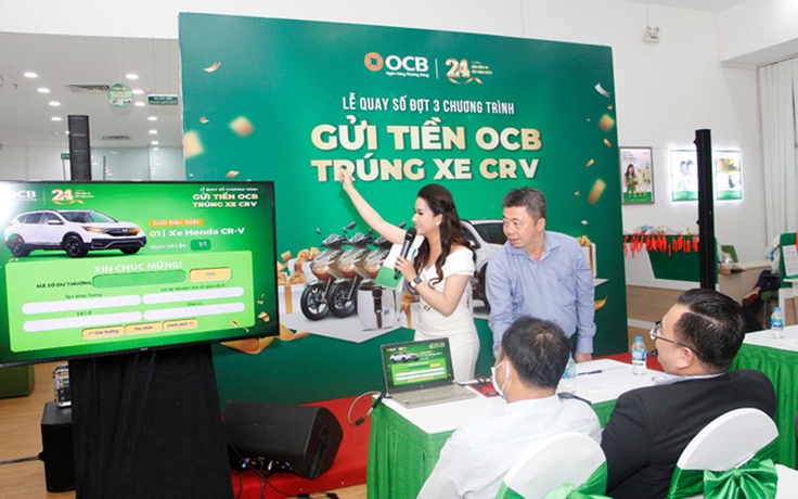 Công bố kết quả quay số cuối kỳ chương trình ‘Gửi tiền OCB - Trúng xe CRV’