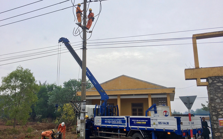PC Quảng Nam đóng điện công trình chống quá tải lưới điện KV Núi Thành năm 2020